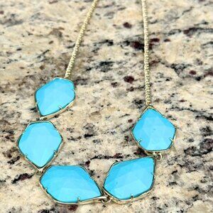 Kendra Scott Five Stone Turquoise Necklace